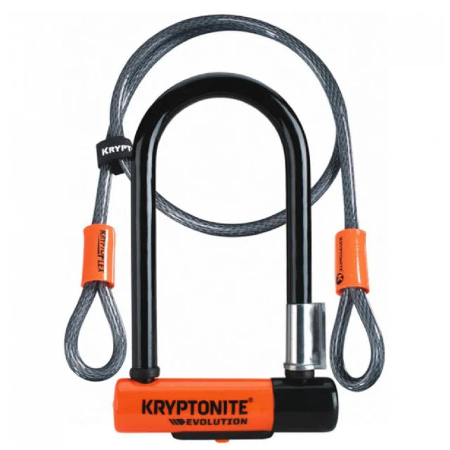 Cadenas en U Kryptonite Evolution Mini-7 avec Cable 4pied