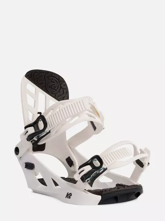 Fixations de Snowboard Jr YOU+H 2023 Blanches